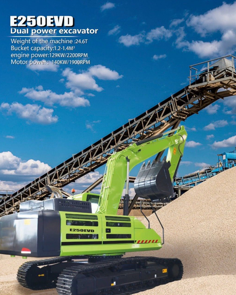 Excavator electric E250EVD – 24,6 tone – motor dual, nou